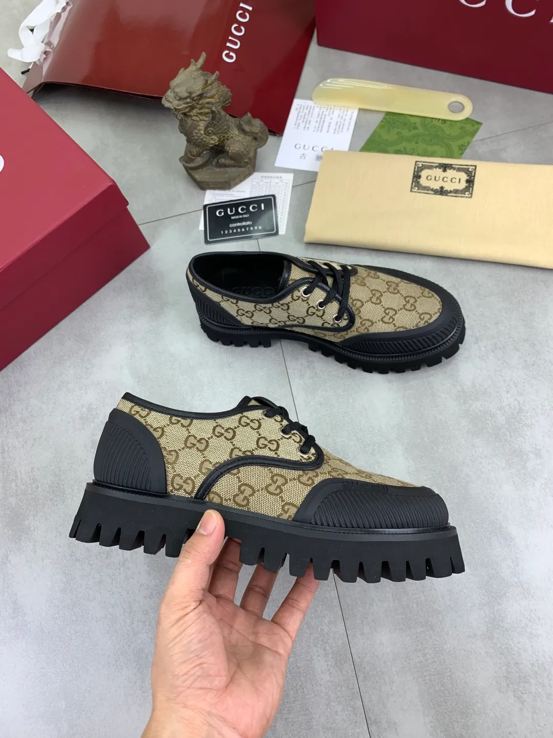 Men's Men's Shoes 💰P420 💰【New Style】 Gucci lazy slip-on couple 🧑‍🤝‍🧑 style high-top leather shoes hot selection (Gucci GUCCI) official website latest Gucci lazy 🎁 leather shoes, hot style 💥 style is simple and elegant, exclusive for trendy men. Unique official website latest brand original double G pressure Floral elements 👑 Original Gucci decoration, fashionable and elegant, fabric original calfskin with double G denim ✅ Fully imported soft sheepskin lining, official website designated wear-resistant lightweight foam business outsole, classic model taken in kind 🎬 Size: 35-46 Various colors available